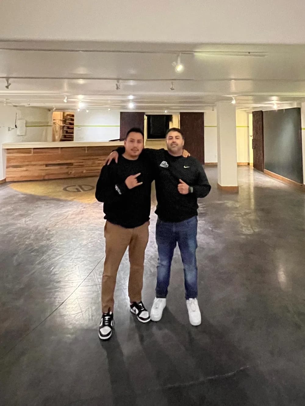 Armando Garzon and Will Brambila, co-founders of 1712 Studios, inside the venue